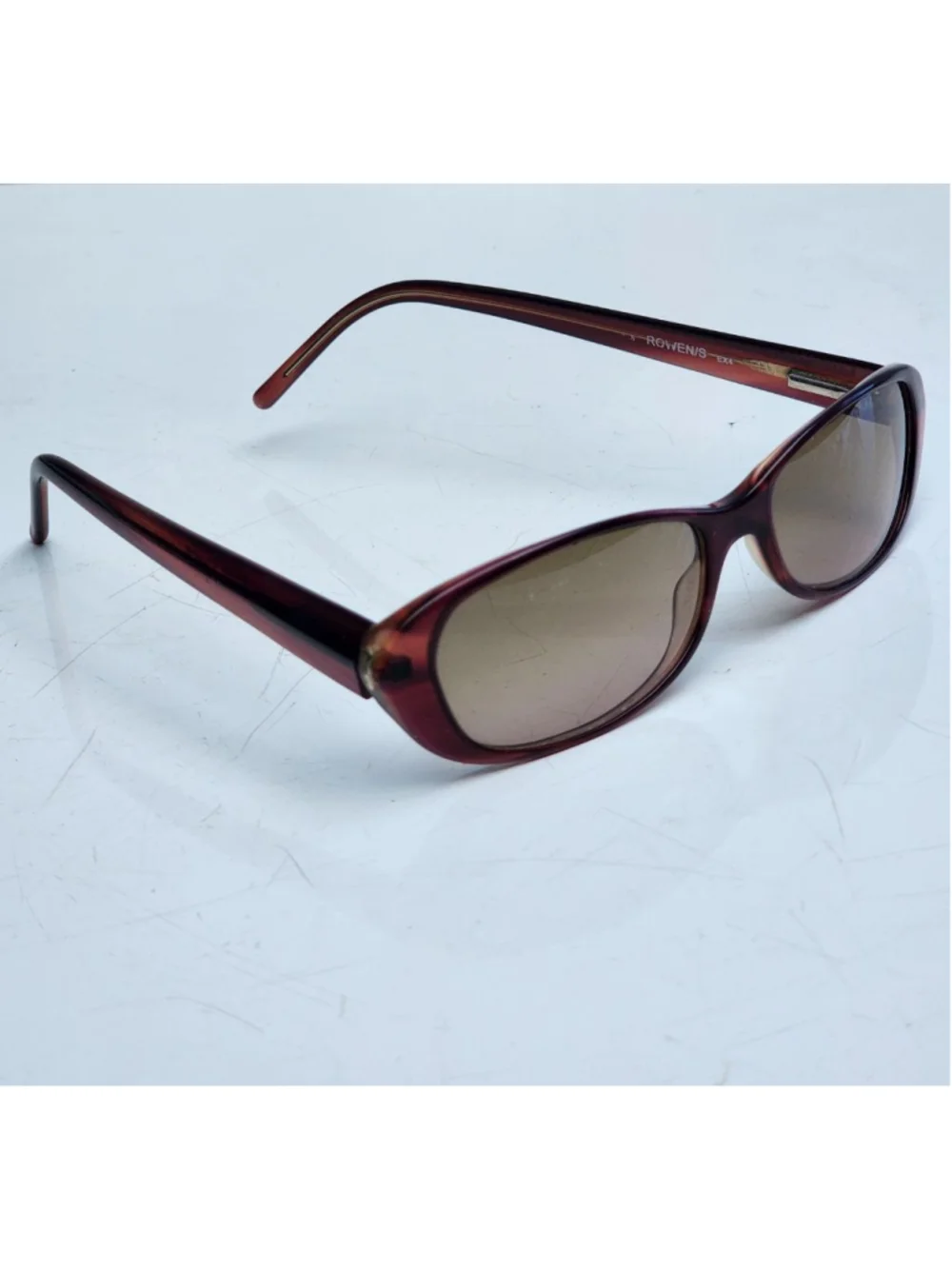 KATE SPADE Rowen Gradient Burgundy Oval Sunglasses #34